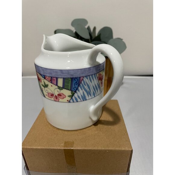 Mikasa Fine China Country Quilt Creamer Pitcher L5777 Japan-E - Picture 1 of 7